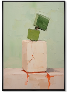 Постер на холсте Cubic flowers 75X105 CM