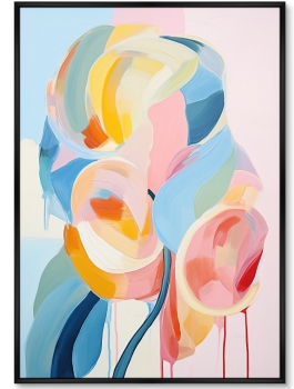 Набор из двух постеров на холсте Flower lollipops 75X105 / 75X105 CM