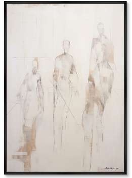 Набор из двух постеров на холсте Hockey players 75X105 / 75X105 CM