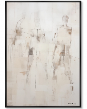 Набор из двух постеров на холсте Hockey players 75X105 / 75X105 CM