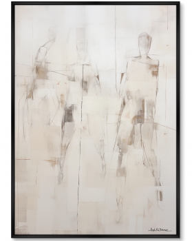 Постер на холсте Hockey players 75X105 CM
