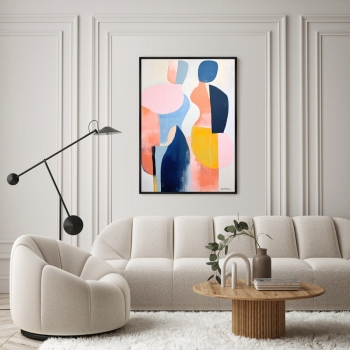 Постер на холсте In the flow 75X105 CM