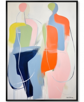 Постер на холсте In the flow 75X105 CM