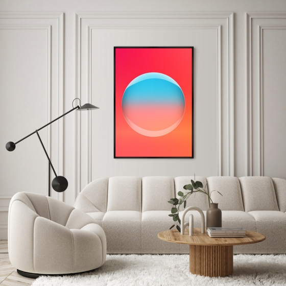 Постер на холсте Light light bubble 75X105 CM 2
