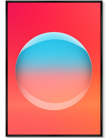 Постер на холсте Light light bubble 75X105 CM 1