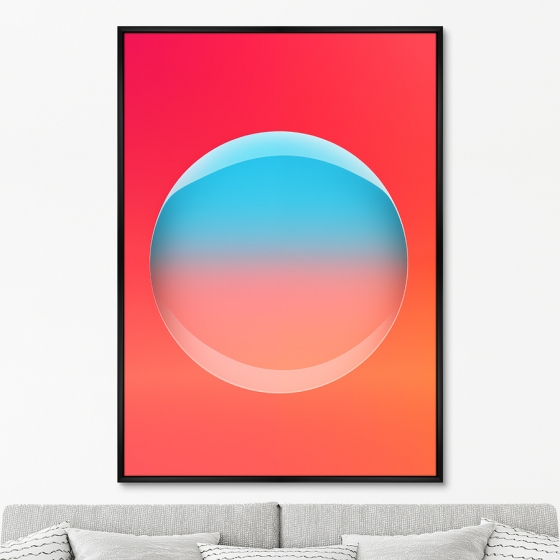 Постер на холсте Light light bubble 75X105 CM 6