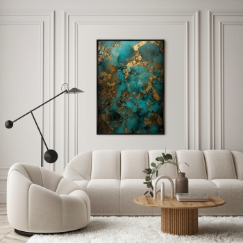 Постер на холсте Malachite melancholy 75X105 CM