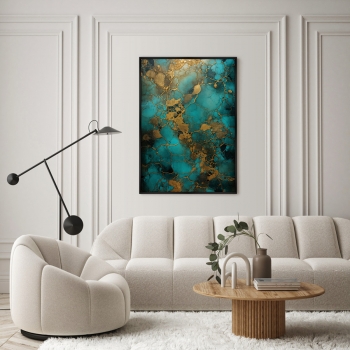 Постер на холсте Malachite melancholy 75X105 CM