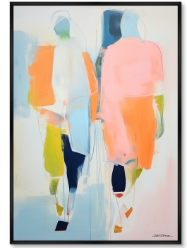 Набор из двух постеров на холсте Passers-by 75X105 / 75X105 CM