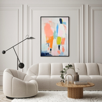 Постер на холсте Passers-by 75X105 CM