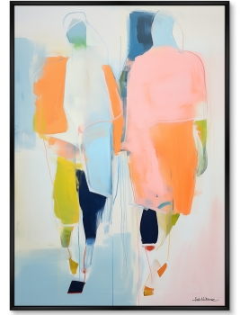 Постер на холсте Passers-by 75X105 CM