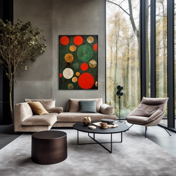 Постер на холсте Planets of color 75X105 CM