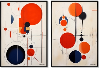 Набор из двух постеров на холсте Quantum Leap 75X105 / 75X105 CM