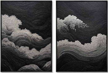 Набор из постеров на холсте Restless ocean 75X105 / 75X105 CM