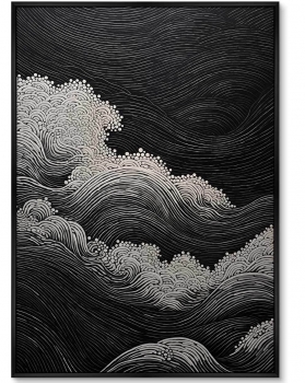 Набор из постеров на холсте Restless ocean 75X105 / 75X105 CM