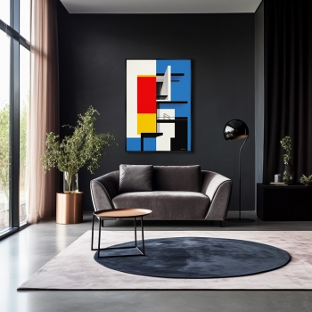 Постер на холсте Shape color and light 75X105 CM