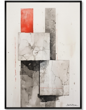 Постер на холсте Shapes and shadows 75X105 CM
