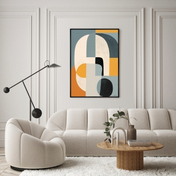 Постер на холсте Spatial form of colors 75X105 CM
