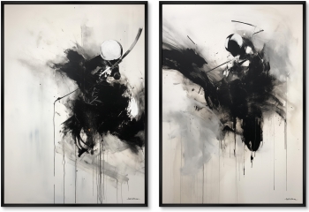 Набор из двух постеров на холсте The passion of Polo 75X105 / 75X105 CM