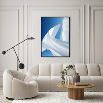 Постер на холсте The sail flying under the sky 75X105 CM