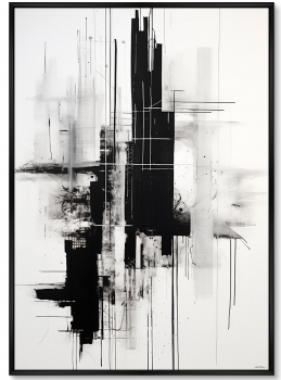 Постер на холсте The weightless city 75X105 CM