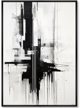 Постер на холсте The weightless city 75X105 CM