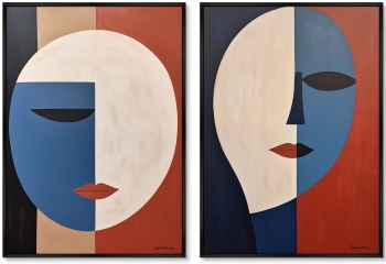 Набор из двух постеров на холсте Theater 75X105 / 75X105 CM