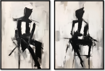 Набор из двух постеров на холсте Those Two 75X105 / 75X105 CM