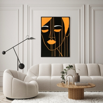 Постер на холсте Through the golden strings 75X105 CM