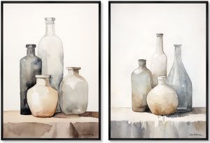 Набор из двух постеров на холсте Tones of Light 75X105 / 75X105 CM