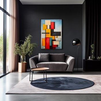 Постер на холсте Urban paints 75X105 CM