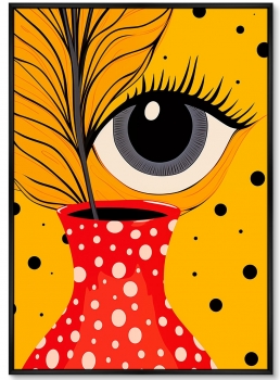Набор из двух постеров на холсте Vase and Eyes 75X105 / 75X105 CM