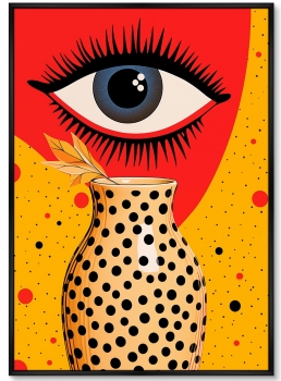 Постер на холсте Vase and Eyes 75X105 CM