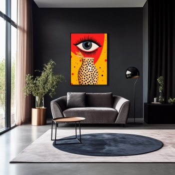 Постер на холсте Vase and Eyes 75X105 CM
