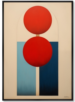 Набор из двух постеров на холсте Vibrant colors and shapes 75X105 CM