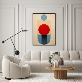 Постер на холсте Vibrant colors and shapes 75X105 CM