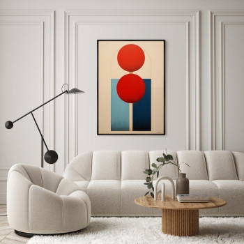 Постер на холсте Vibrant colors and shapes 75X105 CM