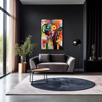 Постер на холсте Vibrant mindsets 75X105 CM