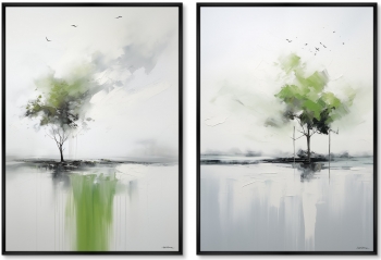 Набор из двух постеров на холсте Landscape Collection 75X105 / 75X105 CM
