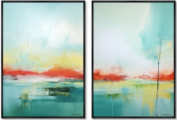 Набор из двух постеров на холсте Landscape Collection 75X105 / 75X105 CM