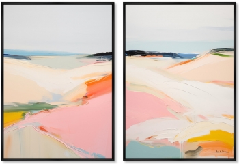 Набор из двух постеров на холсте Coastal Beaches 75X105 / 75X105 CM