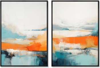 Набор из двух постеров на холсте Landscape Collection 75X105 / 75X105 CM