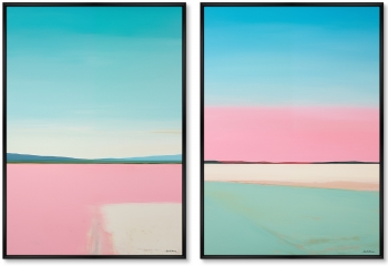 Набор из двух постеров на холсте Landscape Collection 75X105 / 75X105 CM