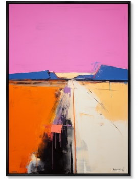 Постер на холсте Lines of Sunset 75X105 CM