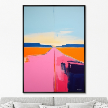 Постер на холсте Lines of Sunset 75X105 CM