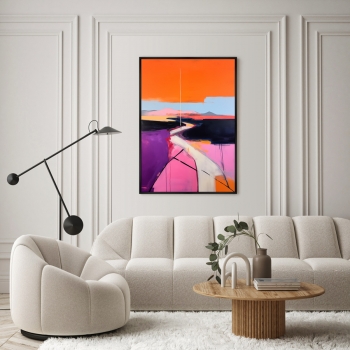 Постер на холсте Lines of the Heat 75X105 CM