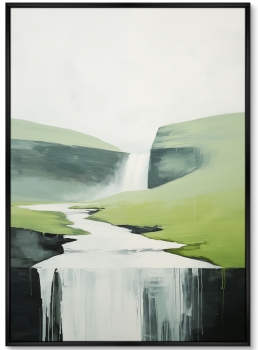 Набор из двух постеров на холсте Milky Rivers 75X105 / 75X105 CM
