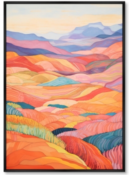 Постер на холсте Patchwork Сarpet 75X105 / 75X105 CM
