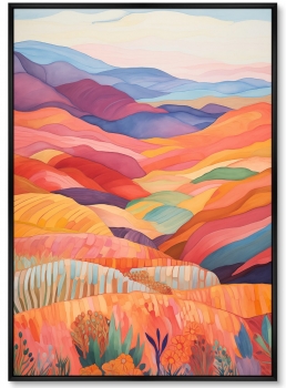 Постер на холсте Patchwork Сarpet 75X105 / 75X105 CM
