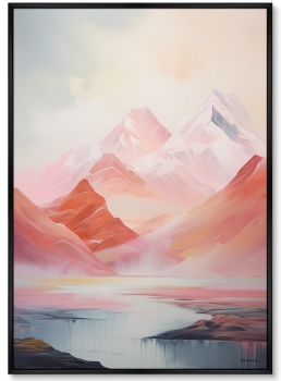 Набор из двух постеров на холсте Pink Mountains 75X105 / 75X105 CM